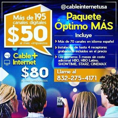 Especial de cable e internet con Directv y AT&T en Houston Texas