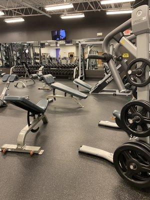 Free weights area