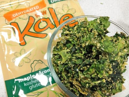 Coconut Maple Kale Krisps $4.99. Yum!