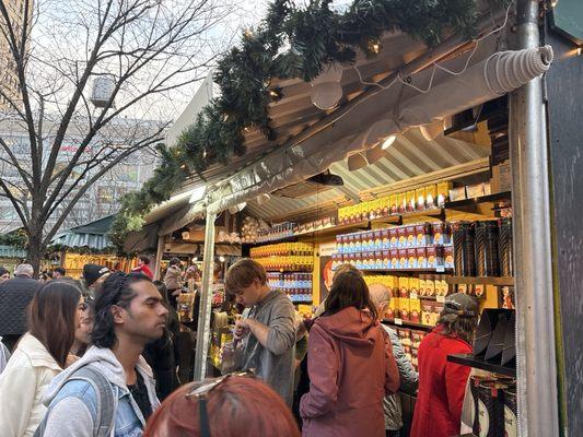 The Holiday market booth