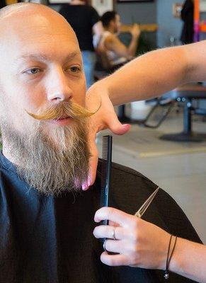 Beard and mustache grooming