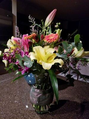 Beautiful arrangement I received