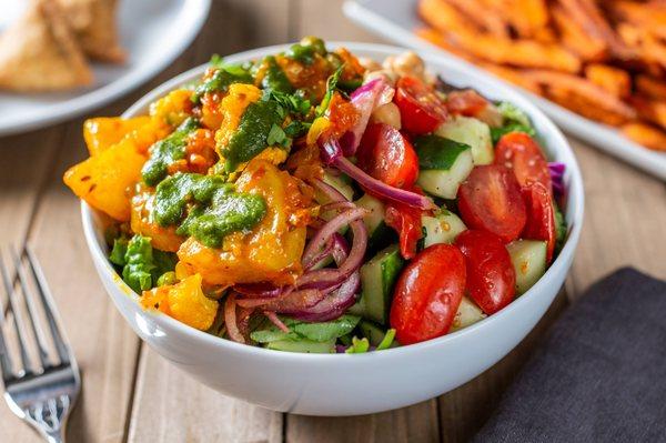 Potato Cauliflower Salad bowl ... veg, vegan & gluten free.