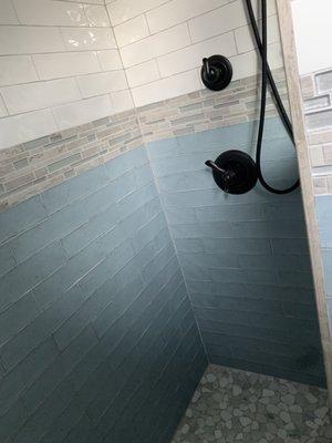 Inside shower