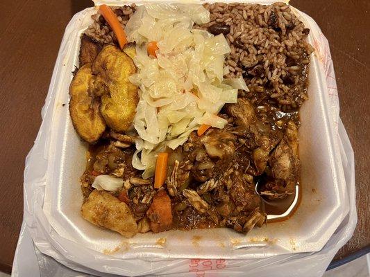 Brown stew chicken