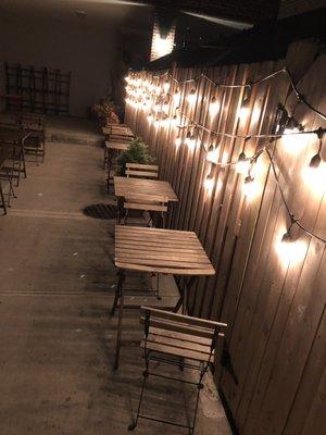 Night time Garden Seating