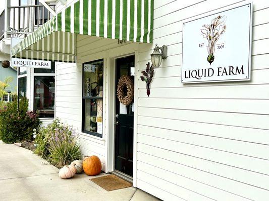 Entrance of Liquid Farm tasting room