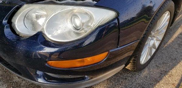 Gap around headlight upon delivery