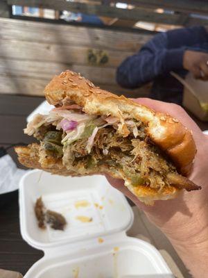 Pulled pork sandwich