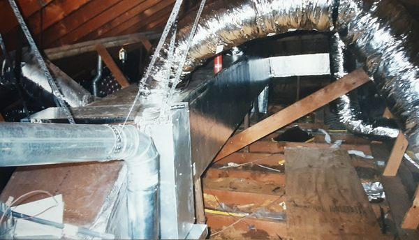 A Residential Trunkline Duct System. Gives Way Better Airflow than Flex Ducts Alone.