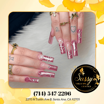 Chic with a touch of chrome!  Experience the elegance of pink chrome nails that radiate sophistication.