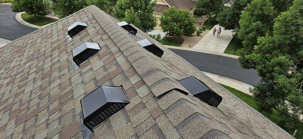 Attic vents installed by Pat.