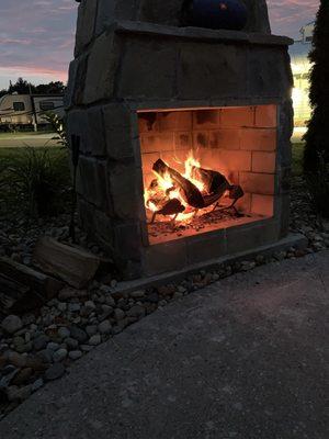 Campfire at Sunny Brook RV Resort