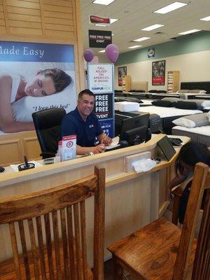 Ray is an awesome salesmen! Ask for him, he won't do you wrong. Not all mattress firms are the same.