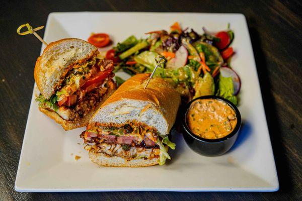 Blackened Catfish Poboy