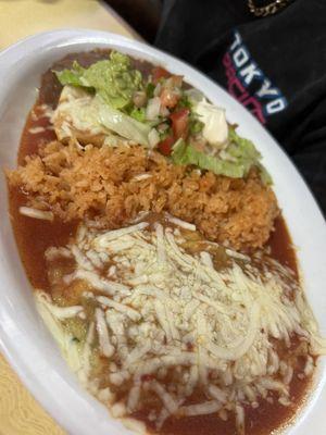 Enchilada and Chile Relleno