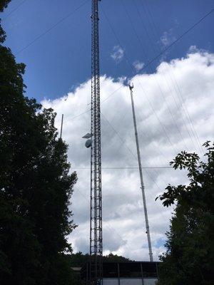 Massive towers on top of Rattlesnake Mountain