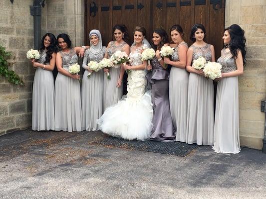 Gorgeous bridal party by Nile Boutique!