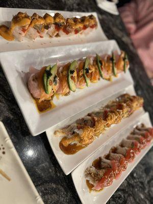 WSU, Hawaiian Roll, Super Tiger Roll, Red Fantasy Roll