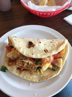 Breakfast taco, yes!