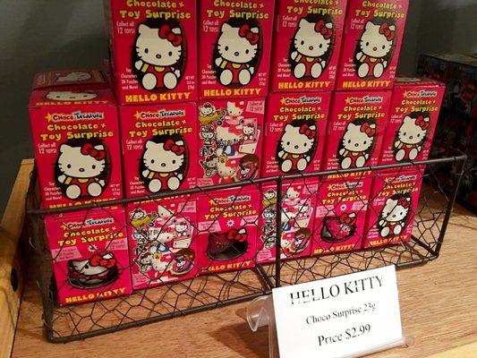 Hello Kitty chocolate toy surprise.