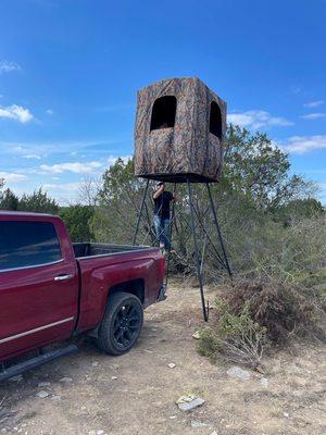 Muddy Quad Pod with Blind Kit