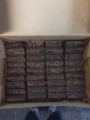 A box of brownies makes for a great office treat!