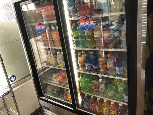 Selection of odd sodas, mostly foreign ... cheapest was $5.00, so not terrible for an adventure.