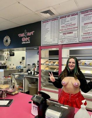 Very sweet and knowledgeable Bikini Barista.