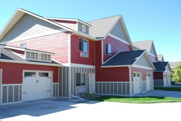 Town-home style apartments with attached garage included