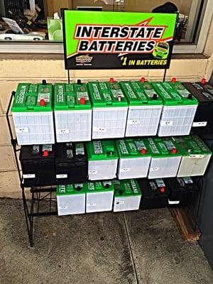 We supply Interstate Batteries.