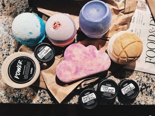 Lush haul! Gabby at Lush is an absolute gem!! She offered amazing suggestions.