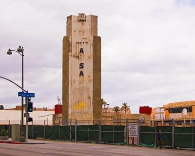 The wreck of the Ambassador Hotel in Los Angeles