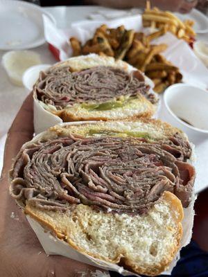 French Beef Dip Sandwich