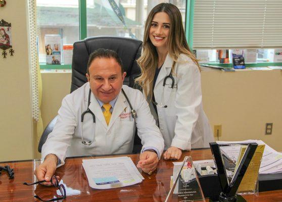 Dr. Tomassian and Bianca the physician assistant