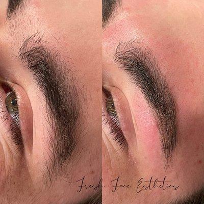 Men's brow wax