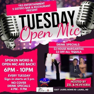 Tuesday Open Mic Nite