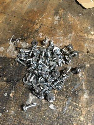 screws found in ground