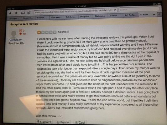 Uhm, don't get me bad, but i'm the son of this user, and she said that her review was deleted by this store. This was just great