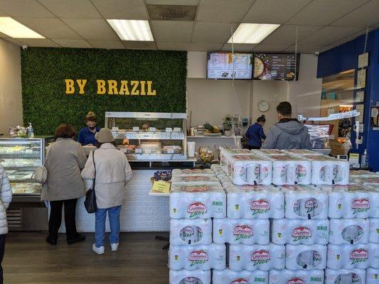 Lots of Brazilian staples, from toiletries to food, including a towering pile of Guaraná