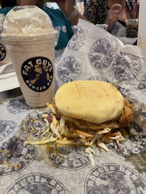 Sweet Caroline and a milkshake - seemed to be very messy.