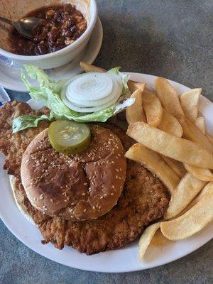 Breaded tenderloin.