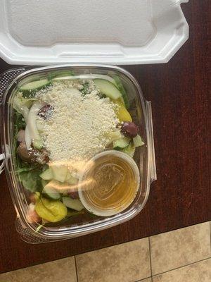 The mini salad