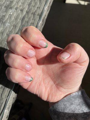 Broken nails from over filing/sanding