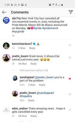 For the LGBTQ community, here's what Mr. Bracelet had to say about the 2020 Pride Parade being cancelled.