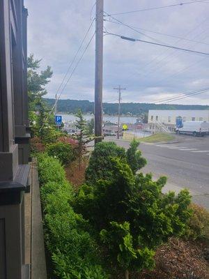 View from the deck of the spa. Downtown Poulsbo waterfront.