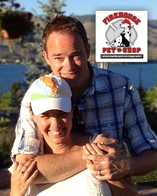 The owners of Firehouse Pet Shop and Grooming, Jennifer and Allen Larsen