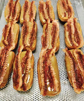 Our Bacon Maple Bar is sizzlin for everyone to come and get one!