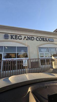 The front of Keg & Cork