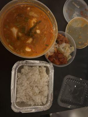 Organic Tofu & Kimchi STEW (Sundubu-Jjigae)